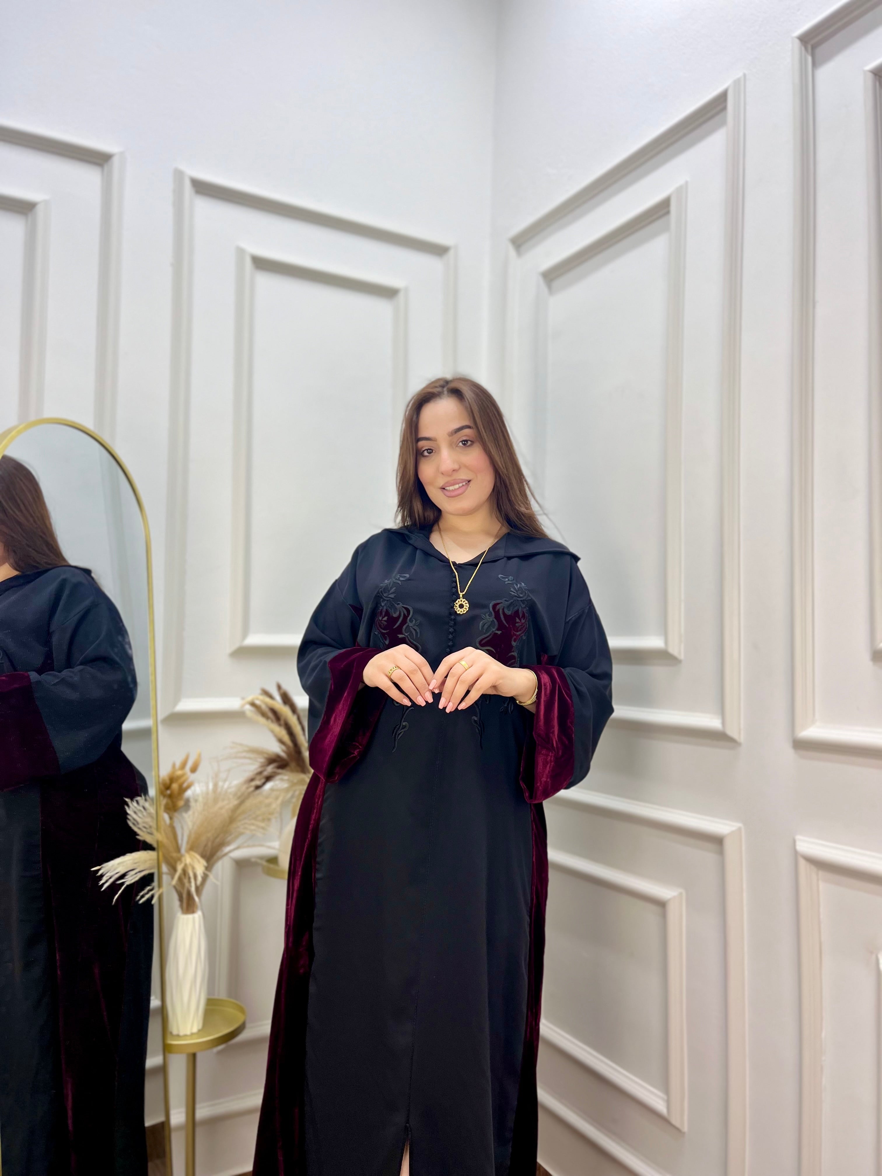 Jalaba Negra Premium – Colección Elegancia