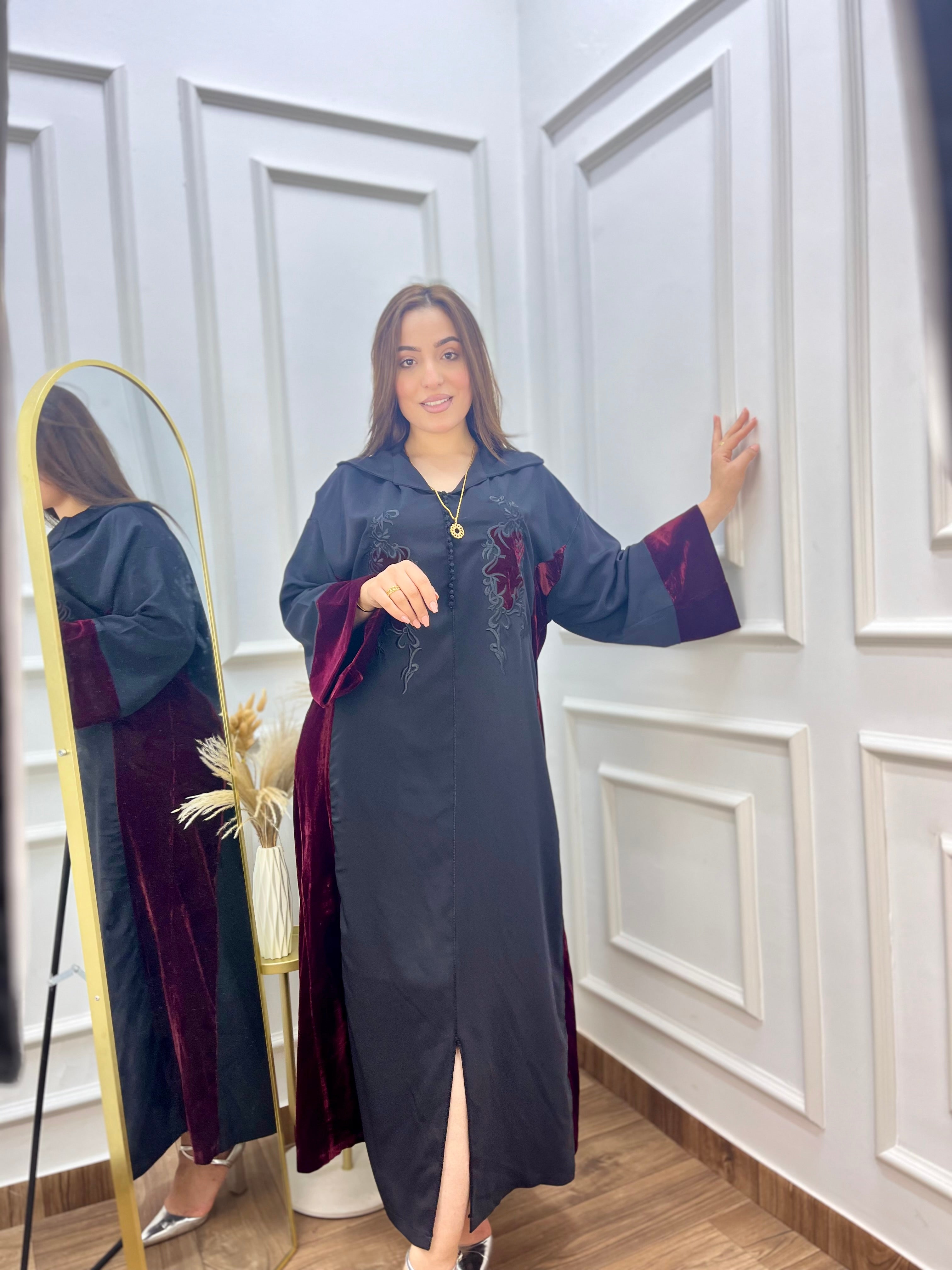 Jalaba Negra Premium – Colección Elegancia