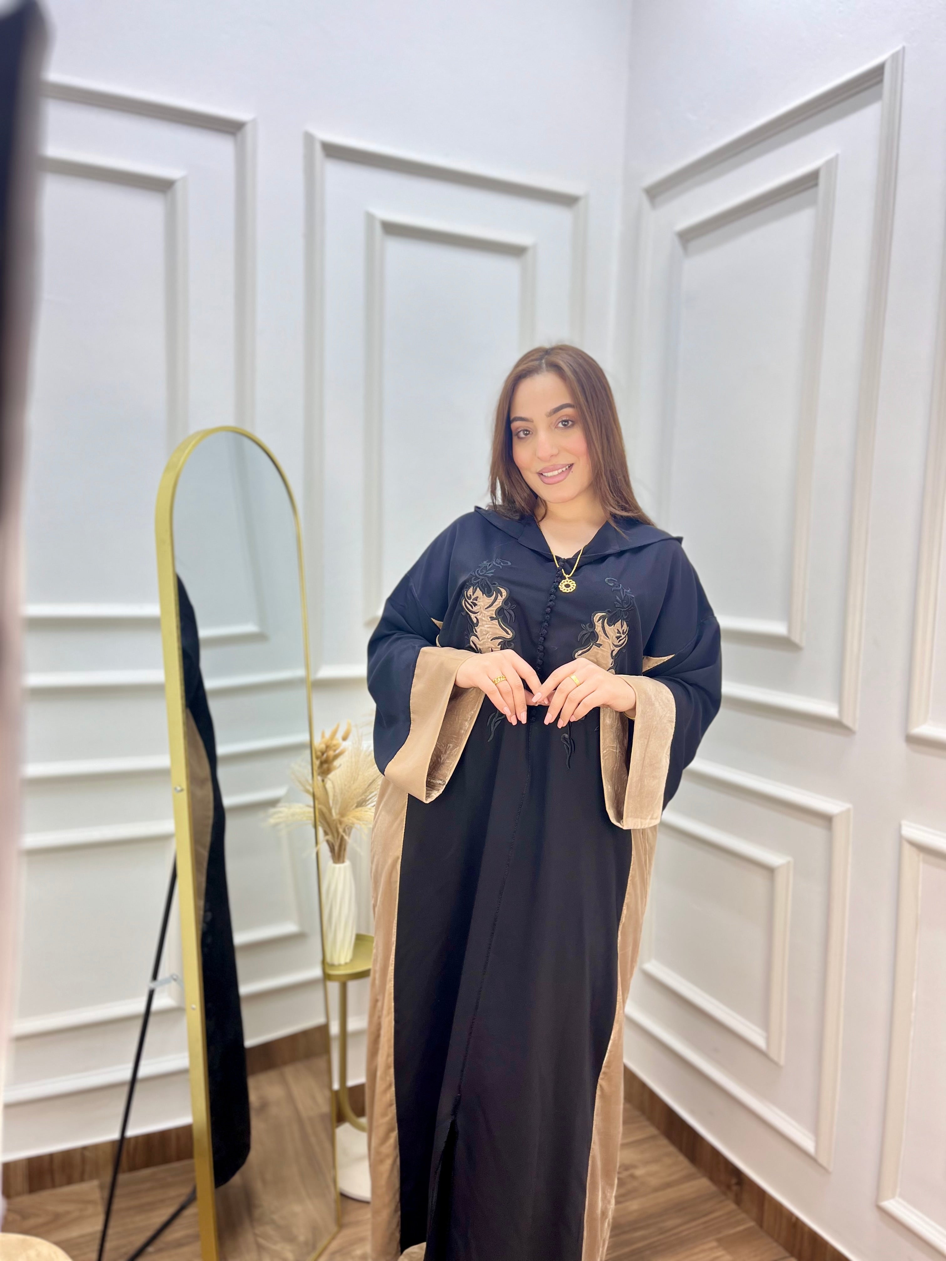 Jalaba Negra Premium – Colección Elegancia